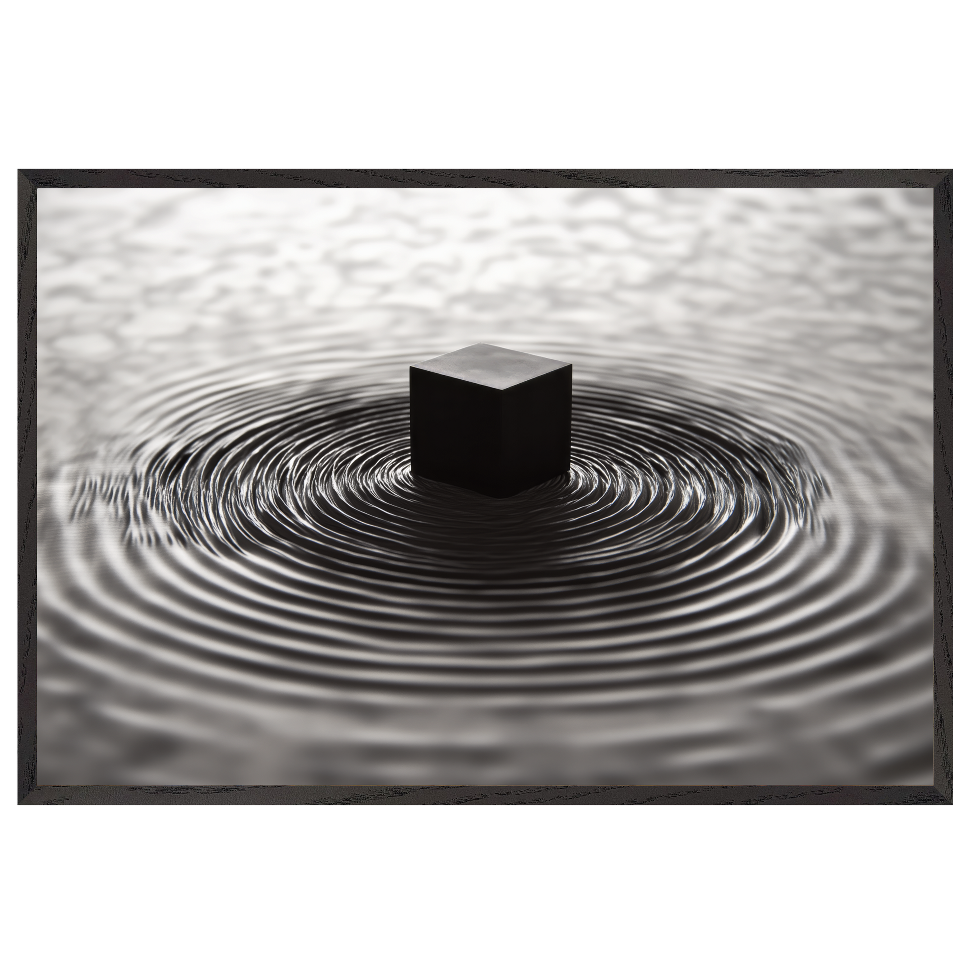 Contemplative Kaaba - black frame