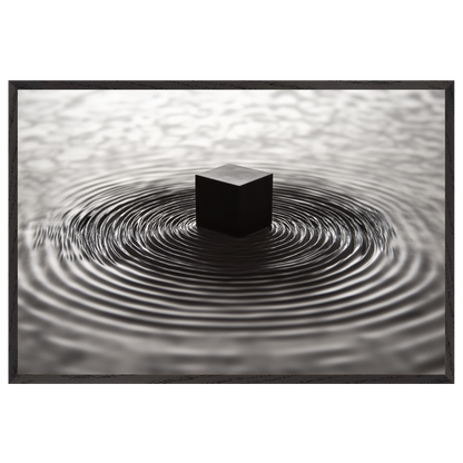 Contemplative Kaaba - black frame