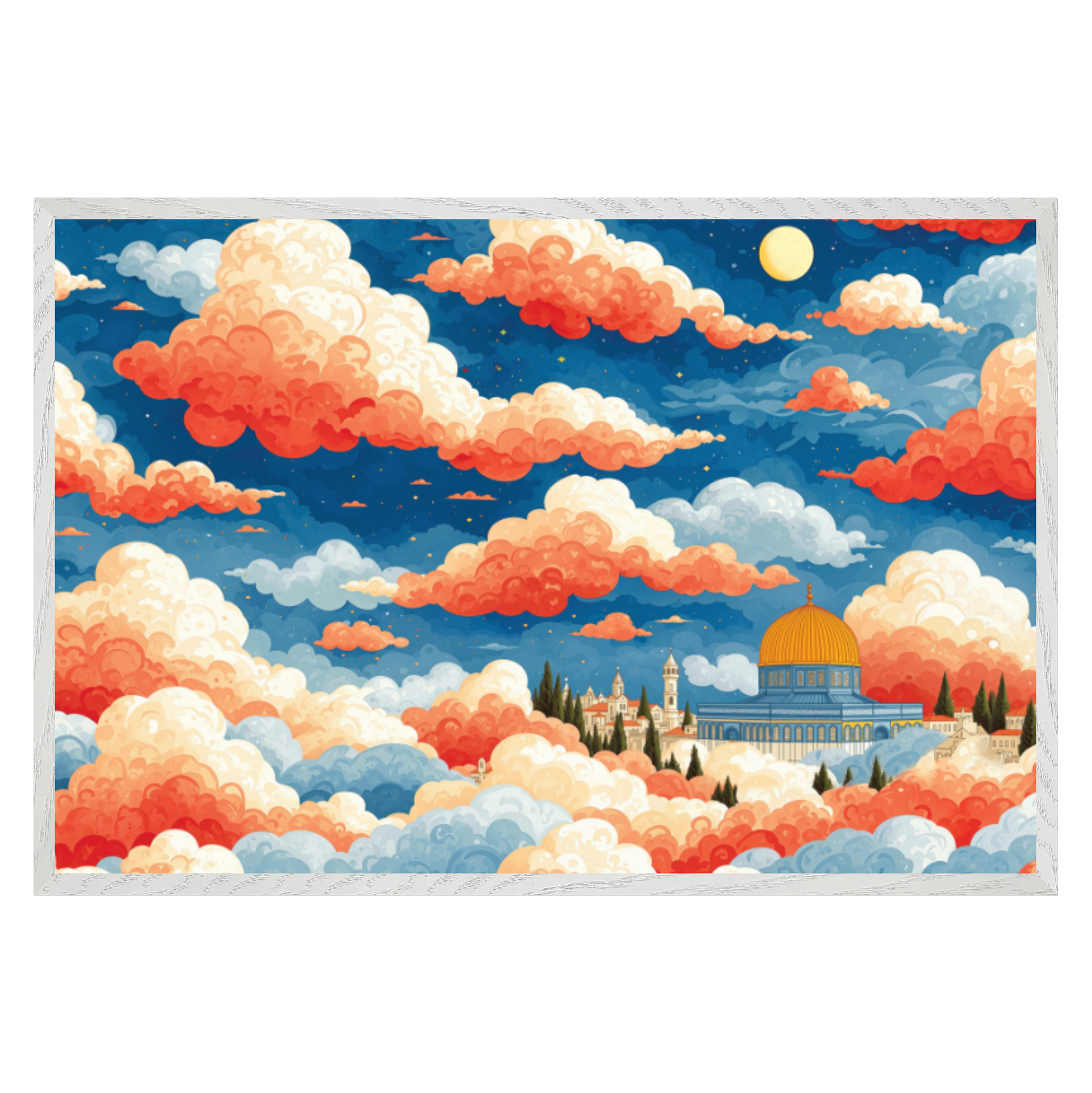 Dreaming in Jerusalem - white frame