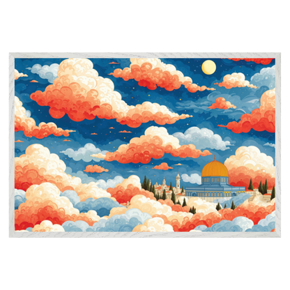 Dreaming in Jerusalem - white frame