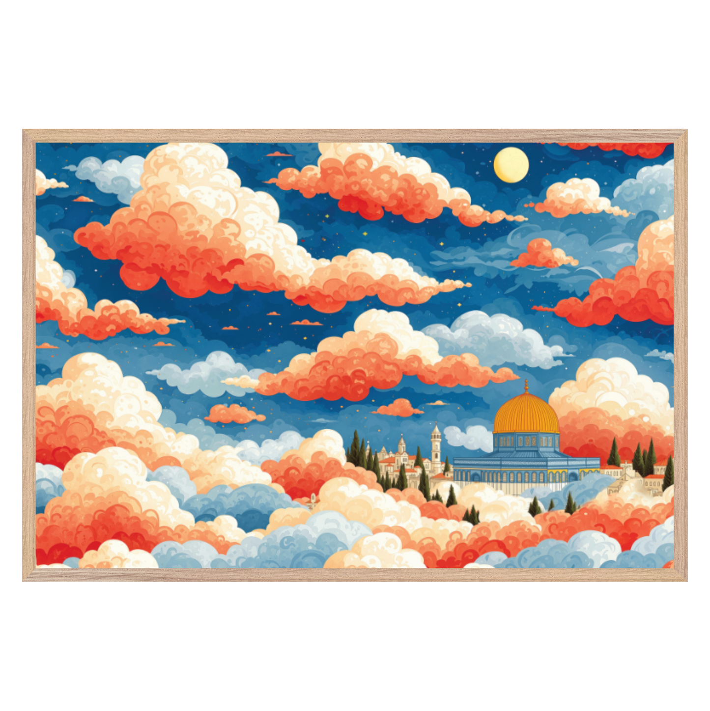 Dreaming in Jerusalem - wood frame