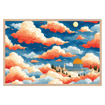 Dreaming in Jerusalem - wood frame