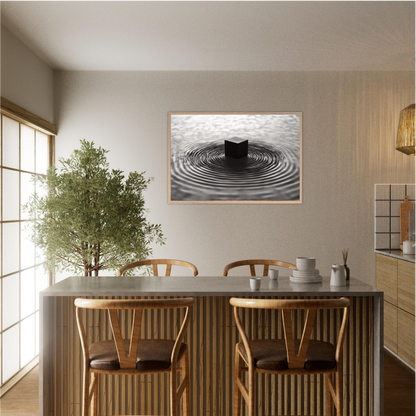 Contemplative Kaaba - wood frame in setting
